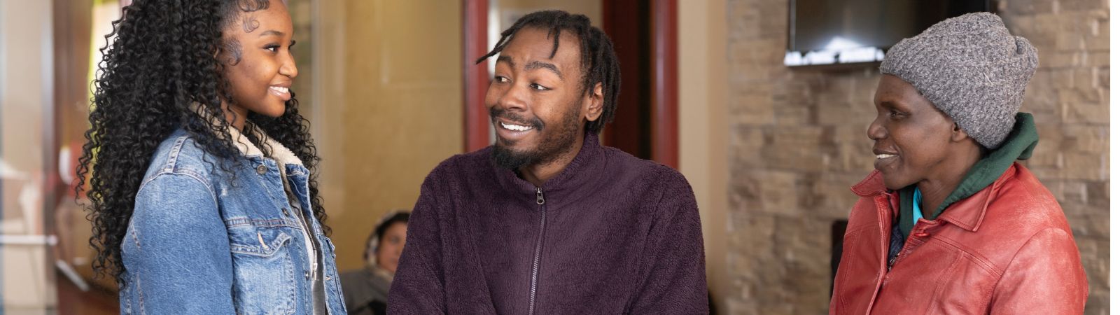 Three students from the Adult Upgrading Program.