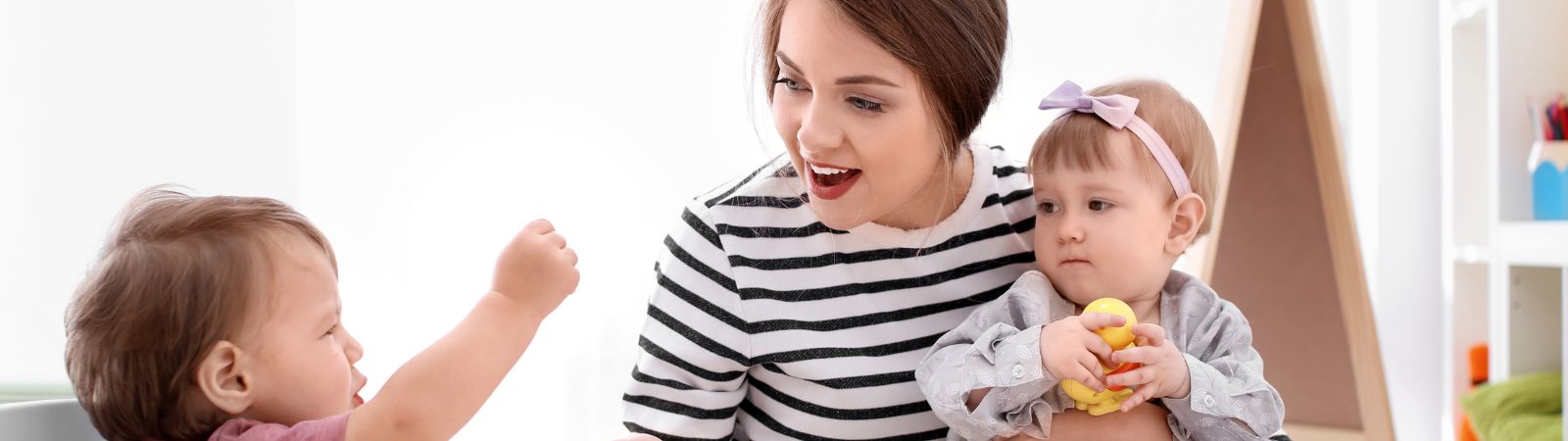 Young mother with her child